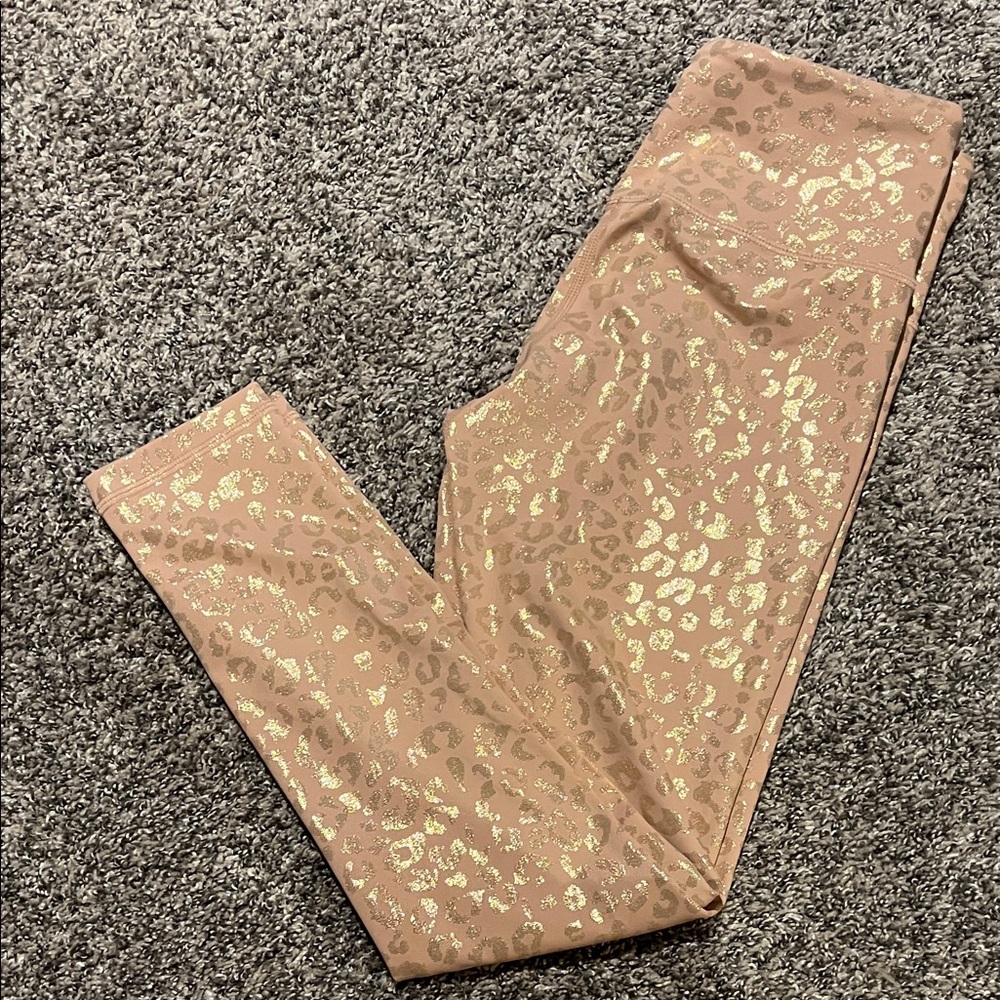 ZYIA Gold Leopard Print Women Leggings